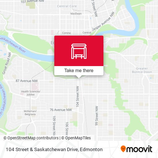 104 Street & Saskatchewan Drive plan