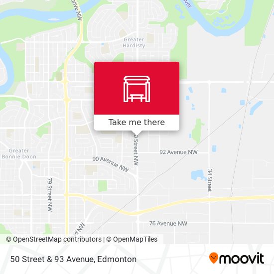 50 Street & 93 Avenue plan