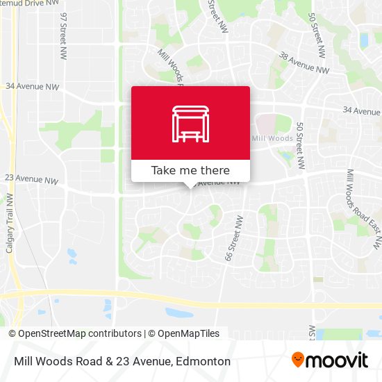 Mill Woods Road & 23 Avenue map