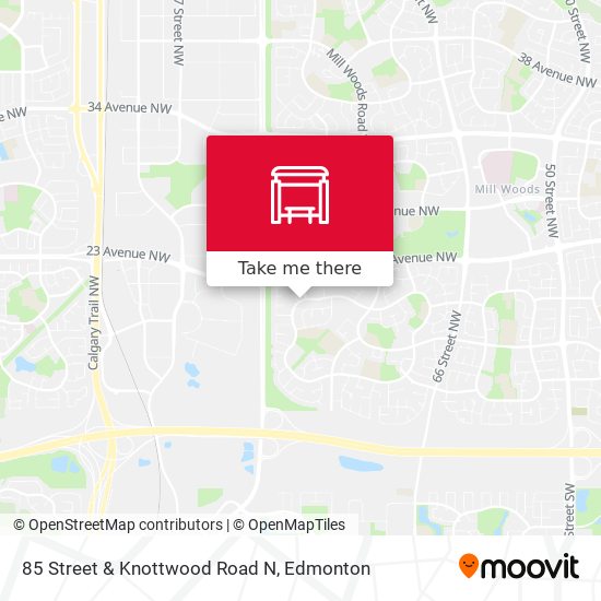 85 Street & Knottwood Road N map