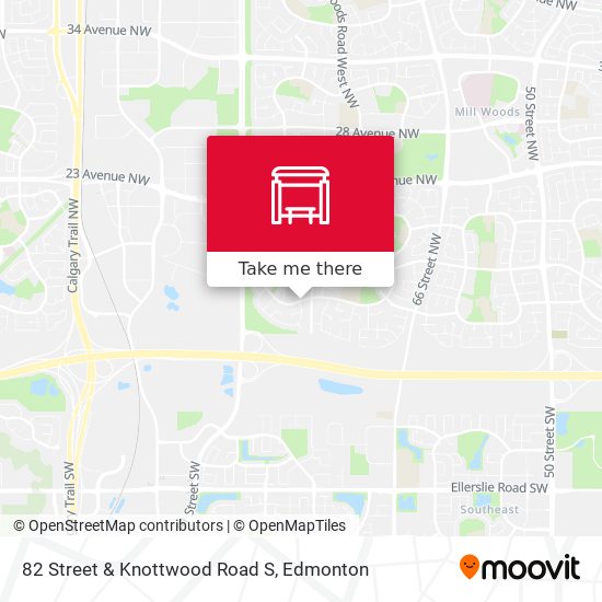 82 Street & Knottwood Road S map