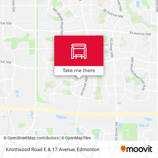 Knottwood Road E & 17 Avenue map