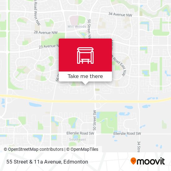 55 Street & 11a Avenue map