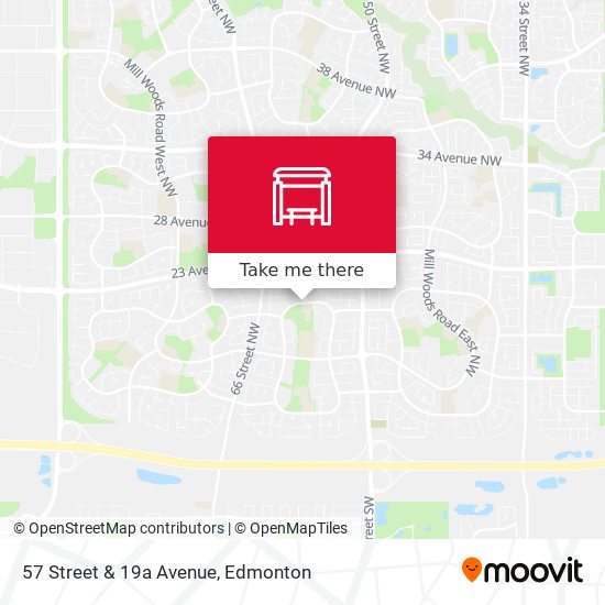 57 Street & 19a Avenue map