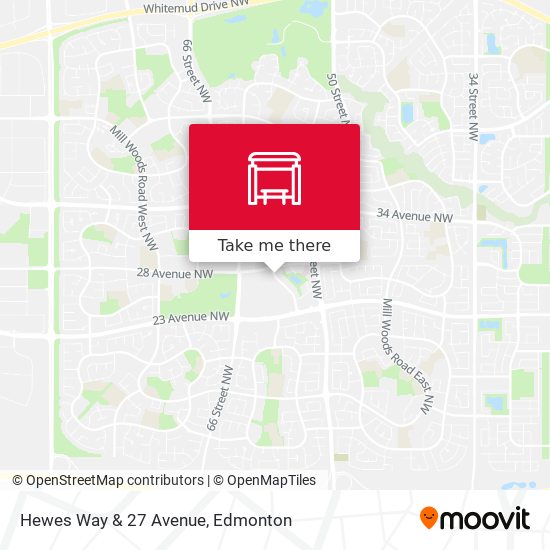 Hewes Way & 27 Avenue map