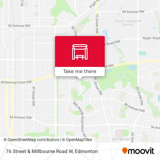 76 Street & Millbourne Road W map