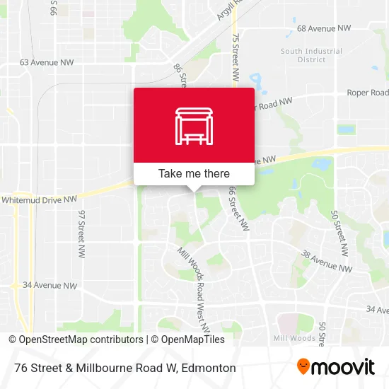 76 Street & Millbourne Road W map