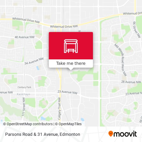 Parsons Road & 31 Avenue map