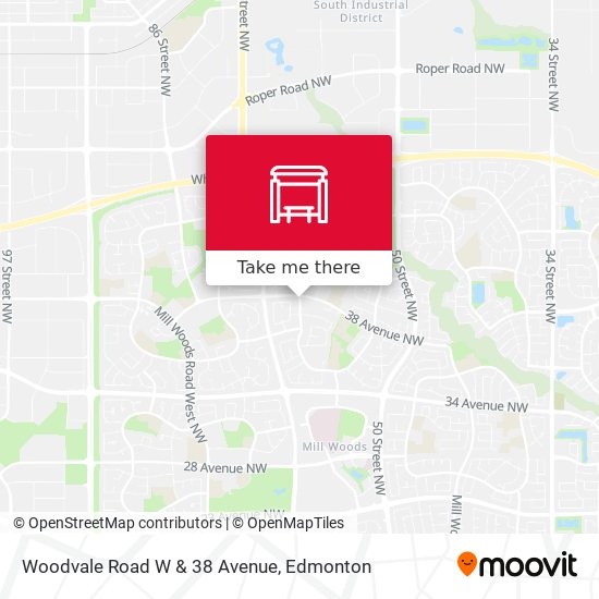 Woodvale Road W & 38 Avenue map
