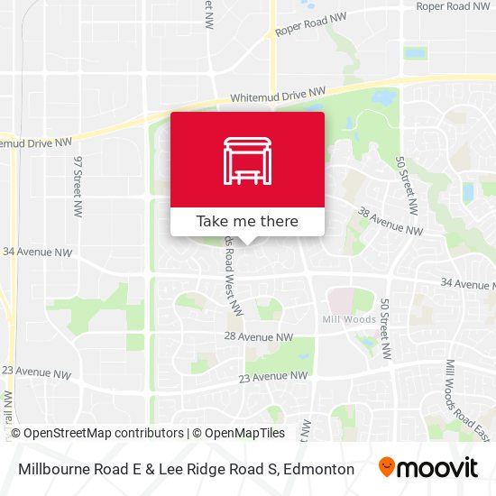 Millbourne Road E & Lee Ridge Road S map