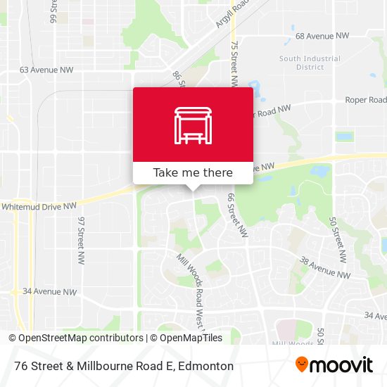 76 Street & Millbourne Road E map