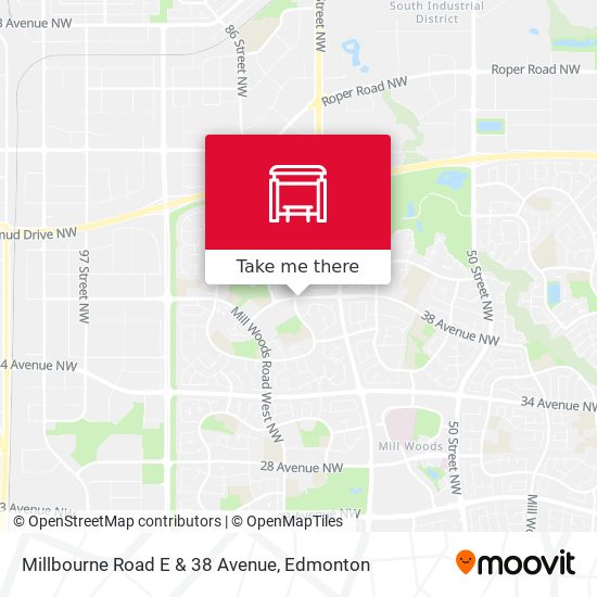 Millbourne Road E & 38 Avenue map