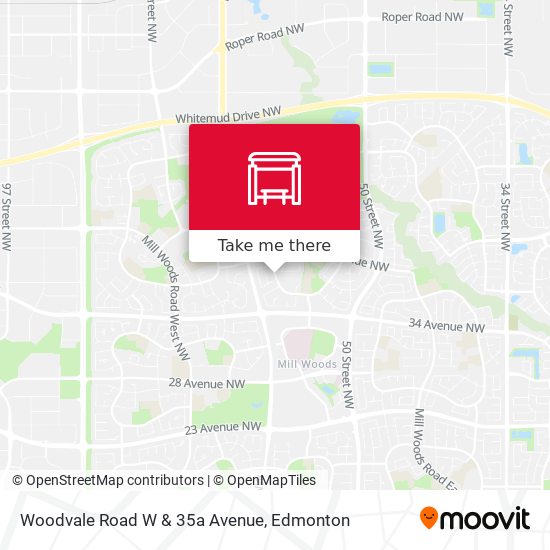 Woodvale Road W & 35a Avenue map