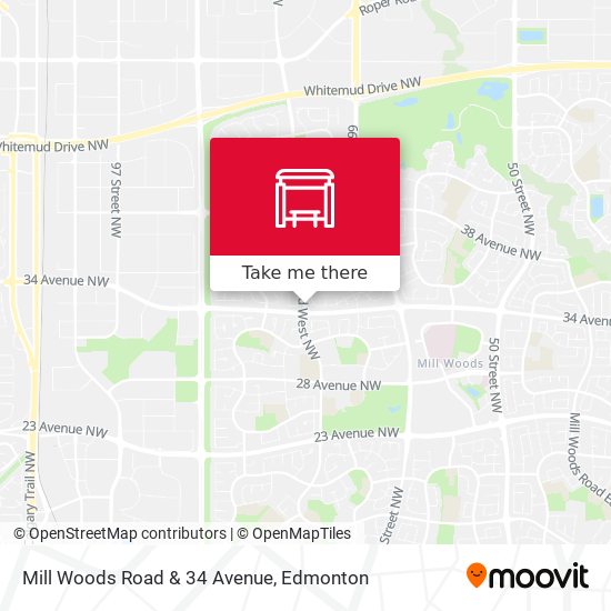 Mill Woods Road & 34 Avenue plan