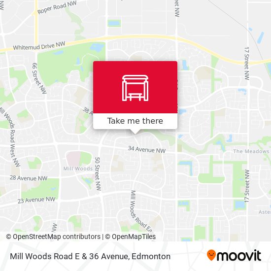 Mill Woods Road E & 36 Avenue plan