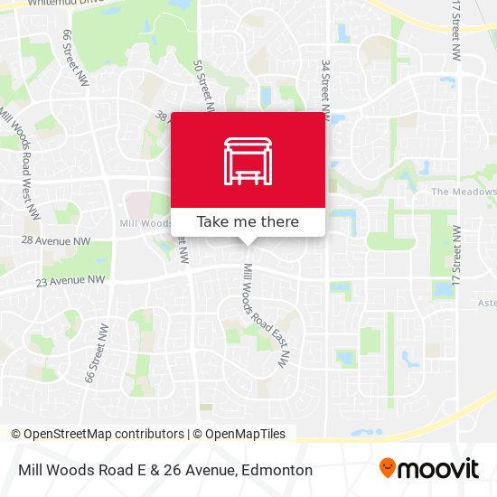 Mill Woods Road E & 26 Avenue plan