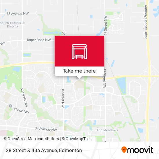 28 Street & 43a Avenue map