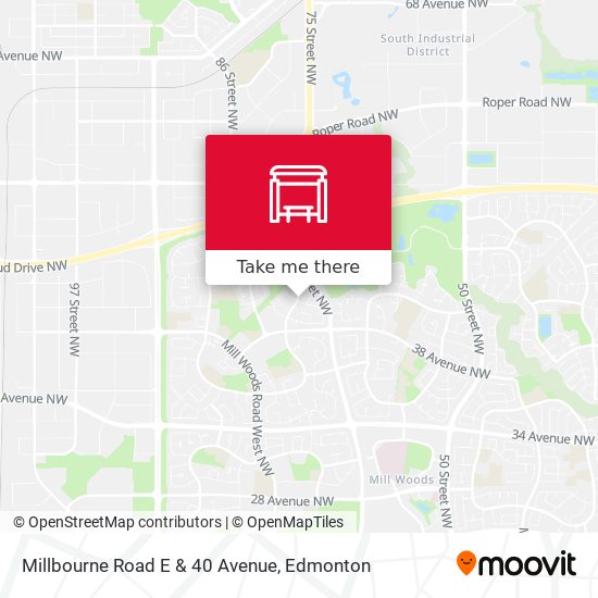 Millbourne Road E & 40 Avenue map