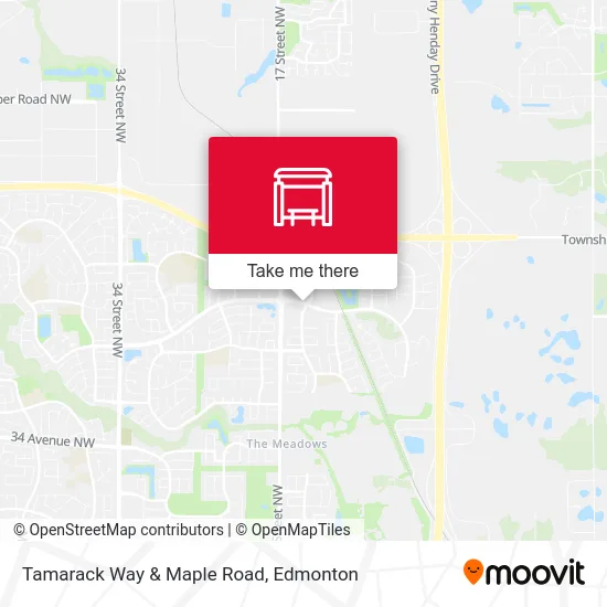 Tamarack Way & Maple Road map