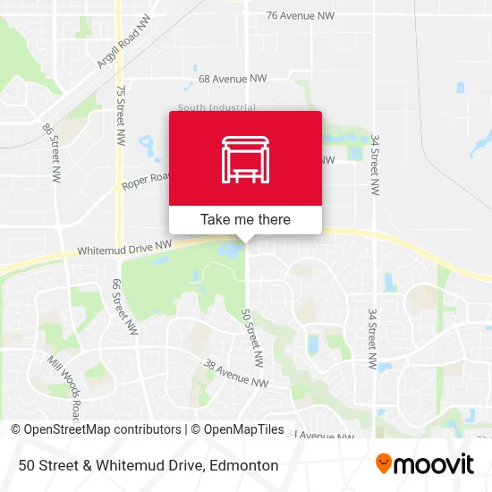 50 Street & Whitemud Drive map