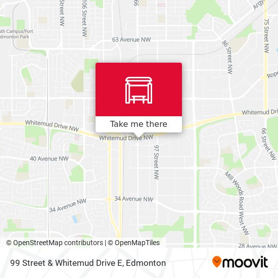 99 Street & Whitemud Drive E map