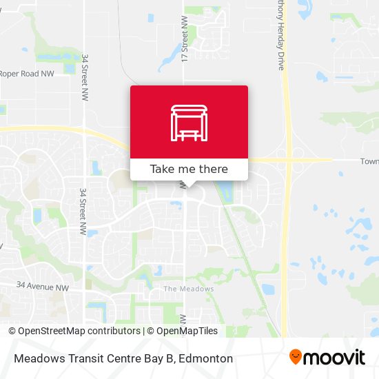 Meadows Transit Centre Bay B map