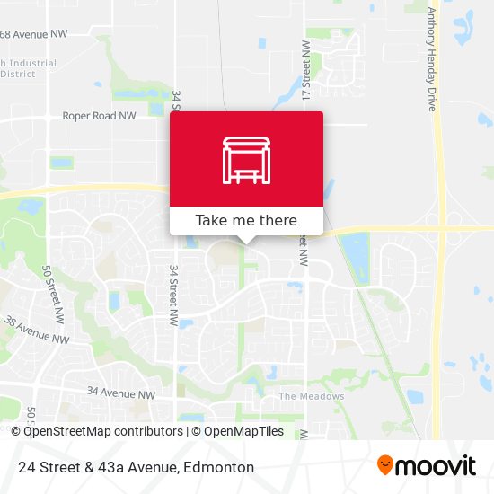 24 Street & 43a Avenue map
