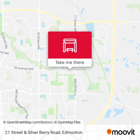 21 Street & Silver Berry Road map