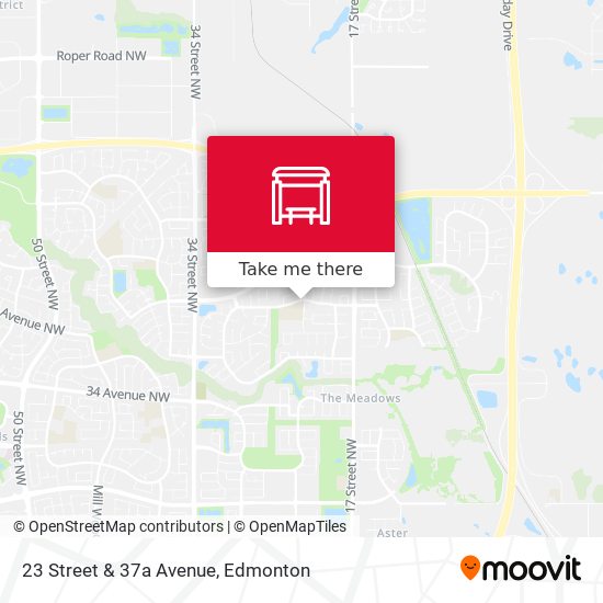 23 Street & 37a Avenue map