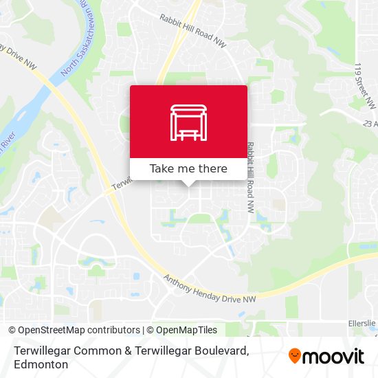 Terwillegar Common & Terwillegar Boulevard map