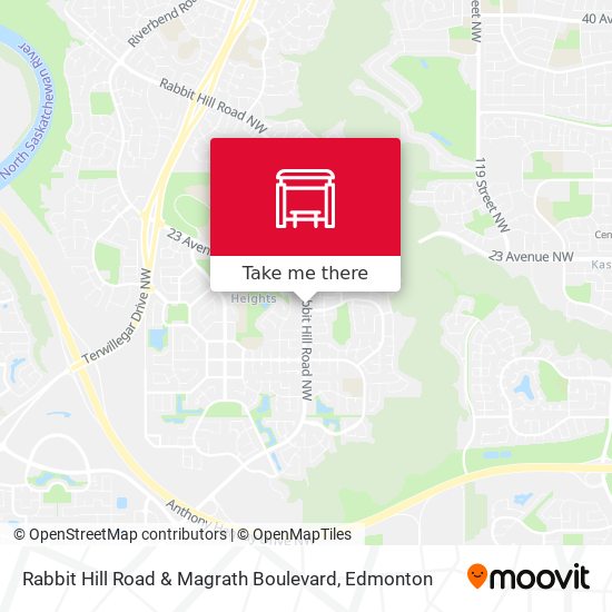 Rabbit Hill Road & Magrath Boulevard map