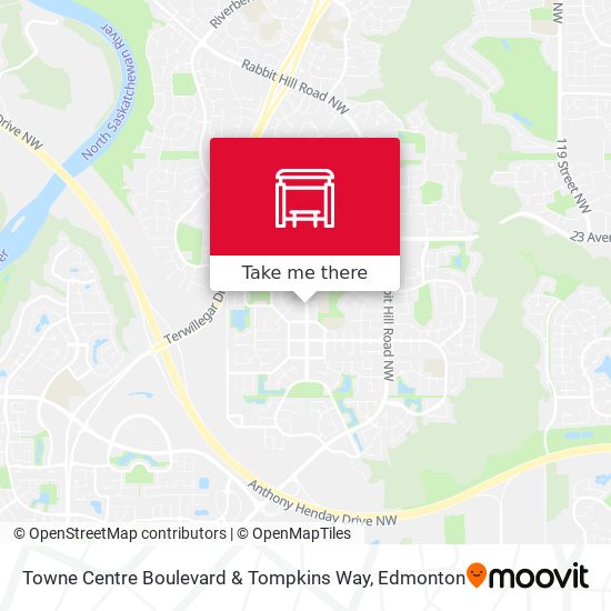 Towne Centre Boulevard & Tompkins Way map