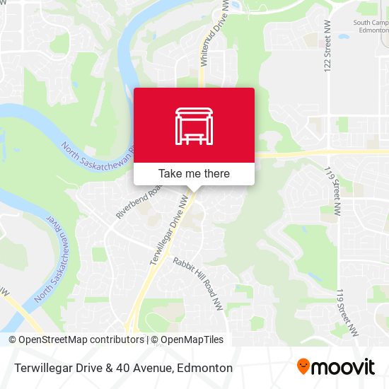 Terwillegar Drive & 40 Avenue map