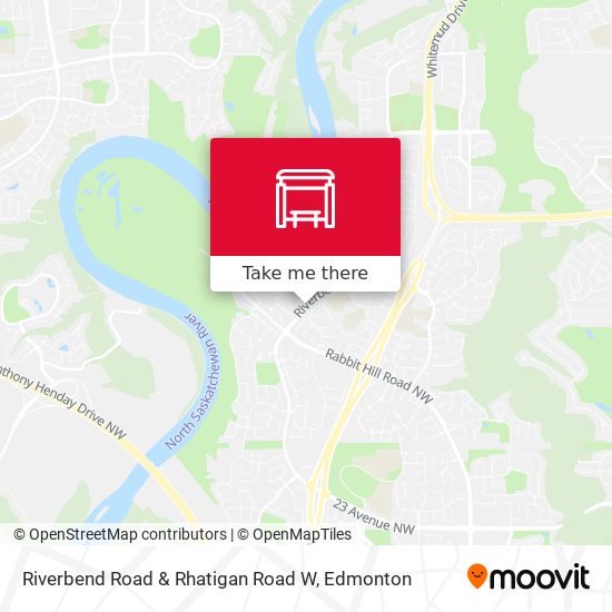 Riverbend Road & Rhatigan Road W map