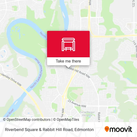 Riverbend Square & Rabbit Hill Road map