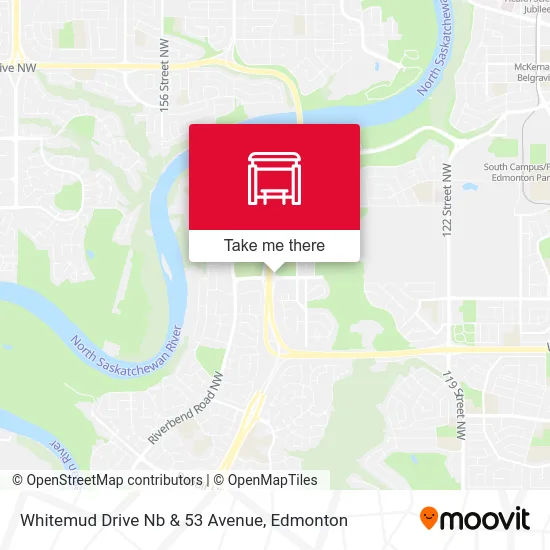 Whitemud Drive Nb & 53 Avenue map