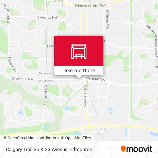 Calgary Trail Sb & 23 Avenue map