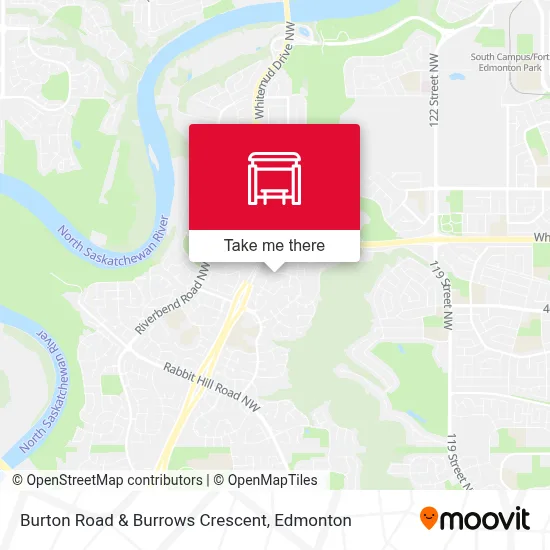 Burton Road & Burrows Crescent map