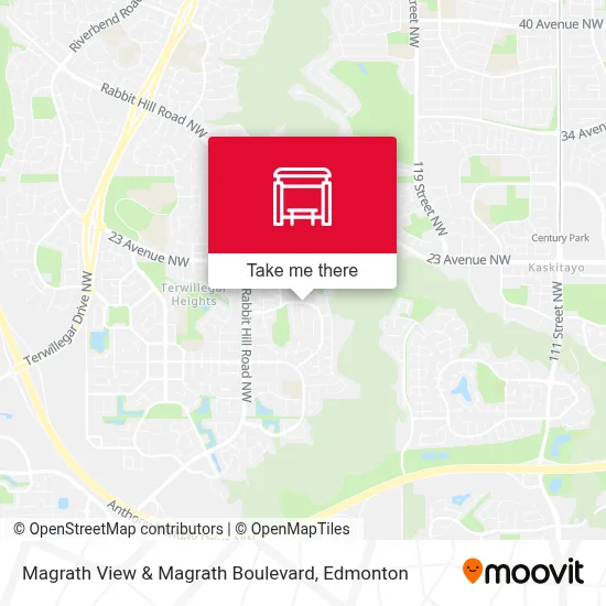 Magrath View & Magrath Boulevard map