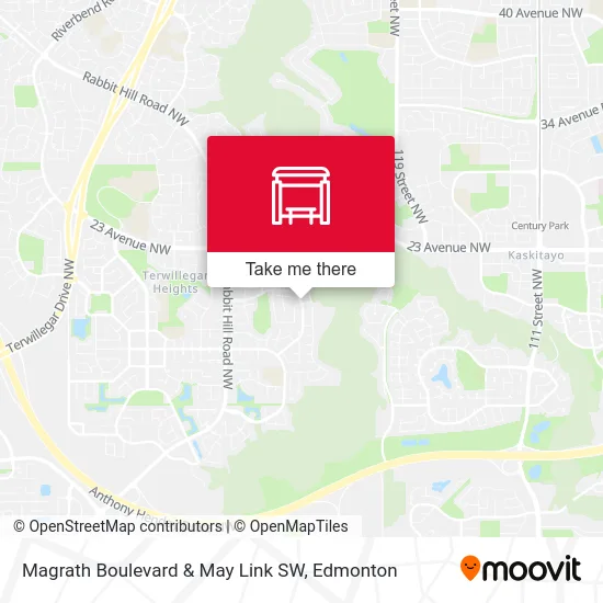 Magrath Boulevard & May Link SW map