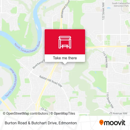 Burton Road & Butchart Drive map