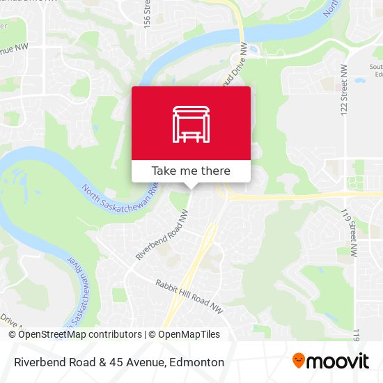 Riverbend Road & 45 Avenue map