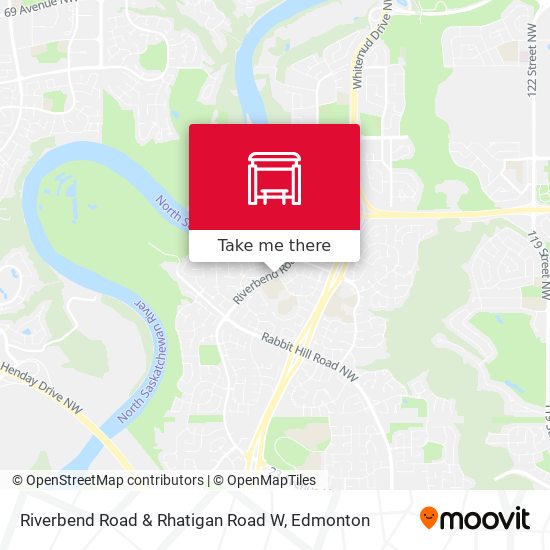 Riverbend Road & Rhatigan Road W map