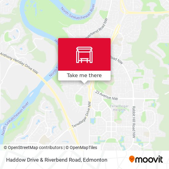 Haddow Drive & Riverbend Road map