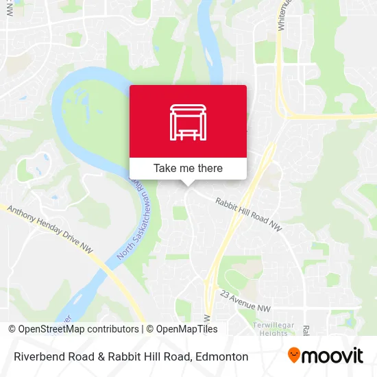 Riverbend Road & Rabbit Hill Road map