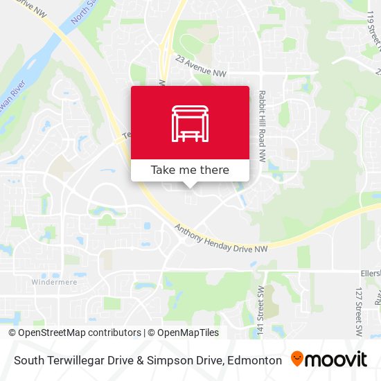 South Terwillegar Drive & Simpson Drive map