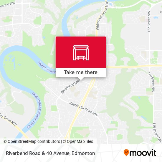 Riverbend Road & 40 Avenue map
