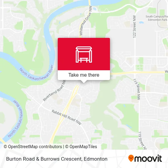 Burton Road & Burrows Crescent map