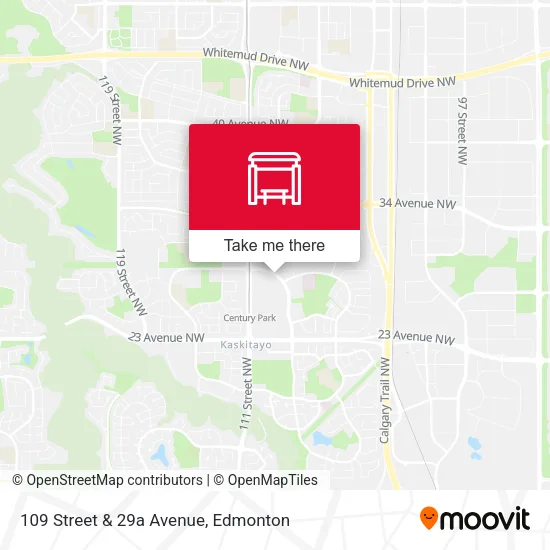 109 Street & 29a Avenue map