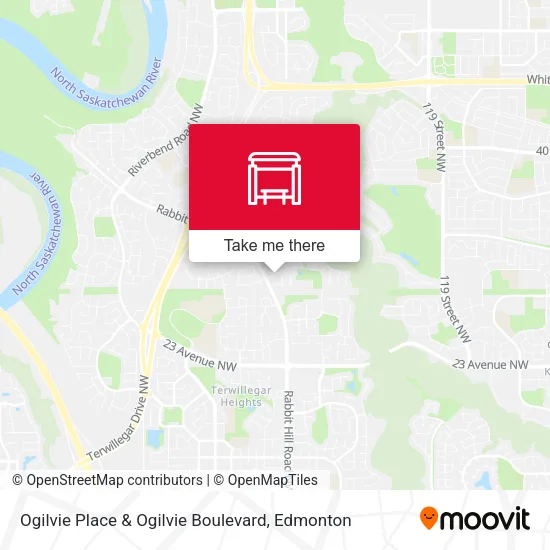 Ogilvie Place & Ogilvie Boulevard map